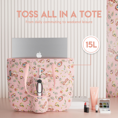 tote bag rosette pink