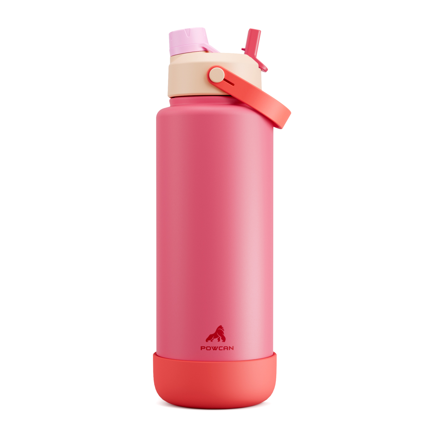 40 oz Insulated Water Bottle with 2-in-1 Straw and Spout Lid