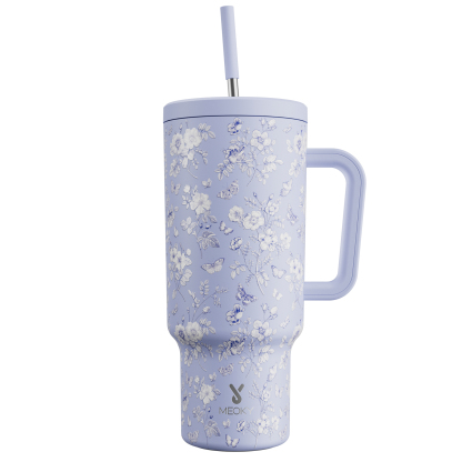 40oz Tumbler With Straw Spring Serenade
