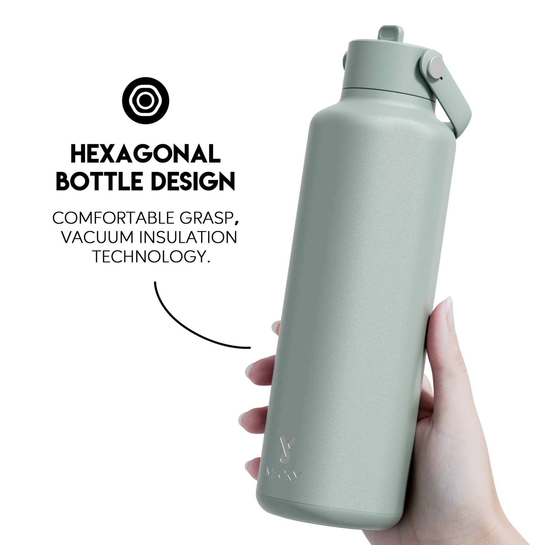 24oz Hexagonal With Carrying Handle Pure