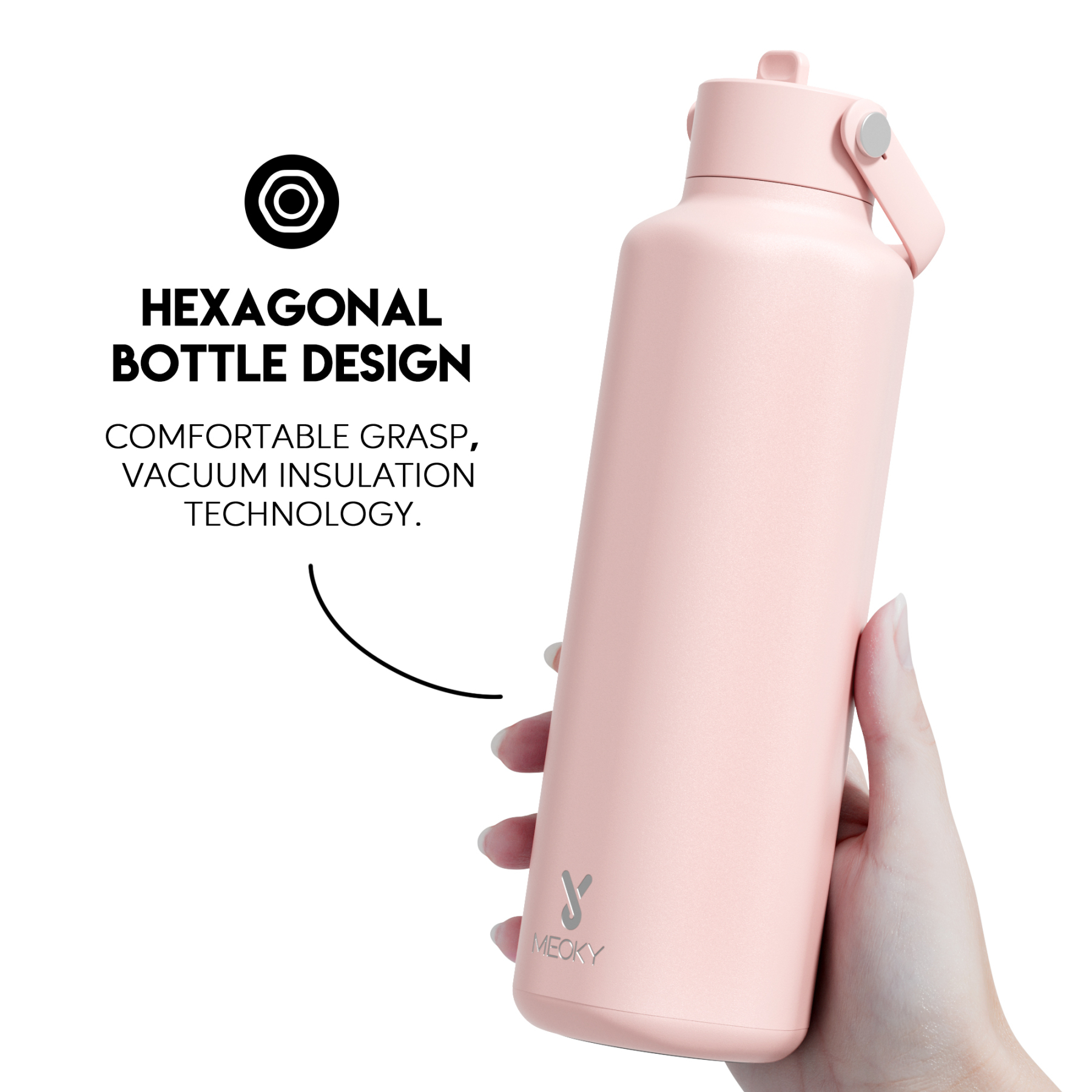 24oz Hexagonal With Carrying Handle Pure