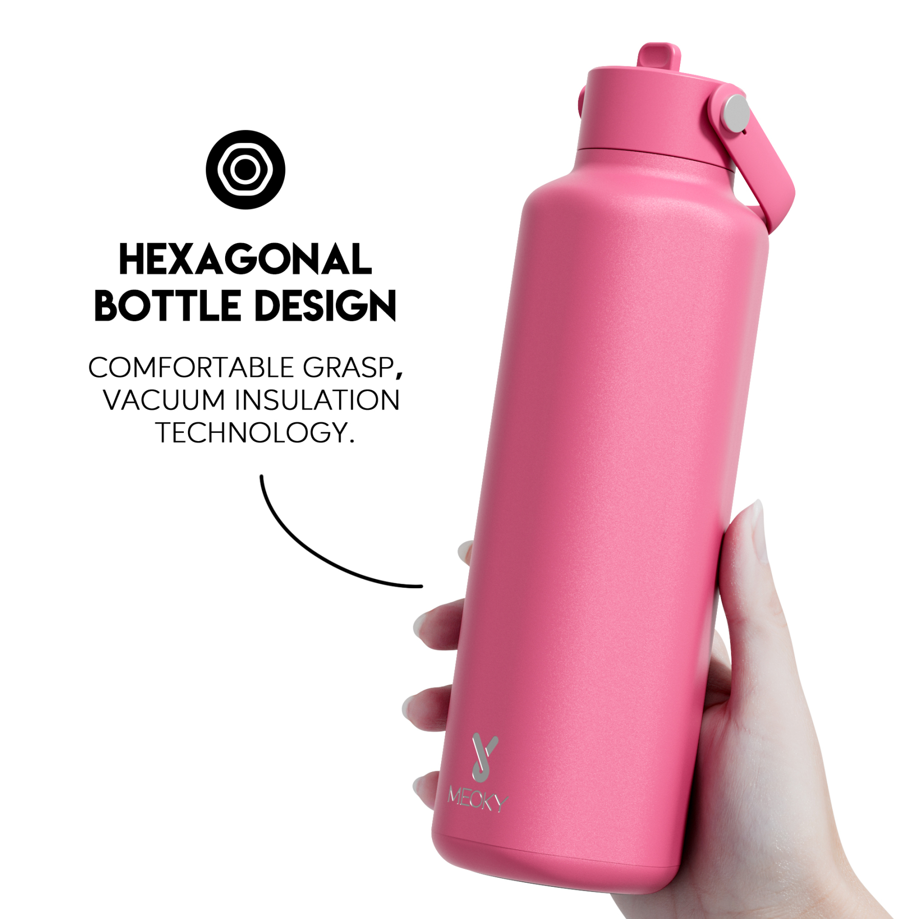 24oz Hexagonal With Carrying Handle Pure
