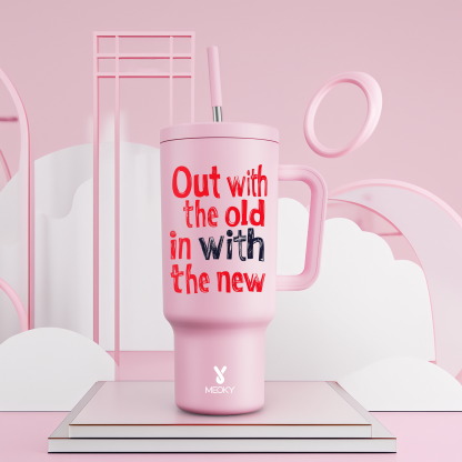 40oz Tumbler With Straw Customized - Happy 2025 New Year ！- Gifts for yourself, family, friends, lovers!