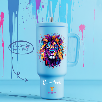 Wild Animal Collection - Customized 40oz Tumbler With Straw - The perfect gift for Loved ones, relatives, friends !