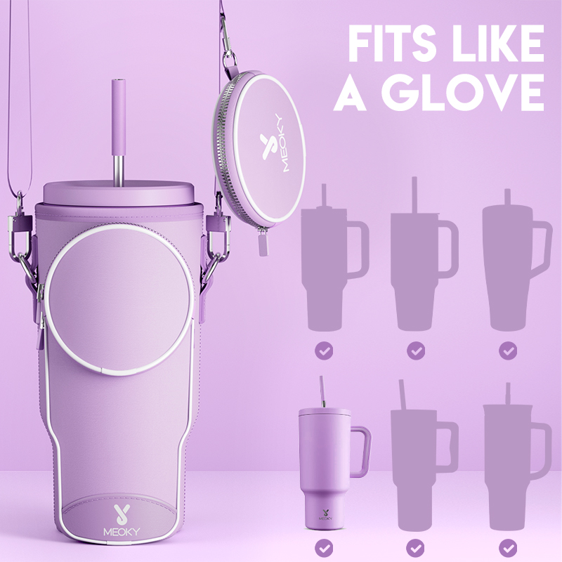 tumbler cup bag purple