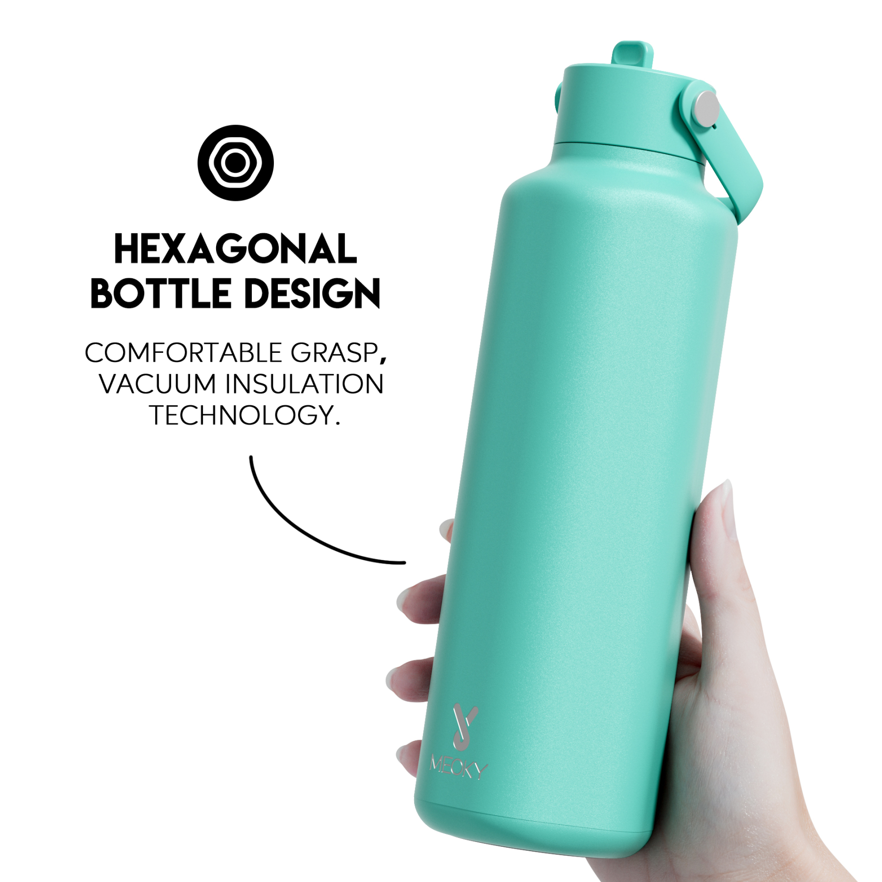 24oz Hexagonal With Carrying Handle Pure