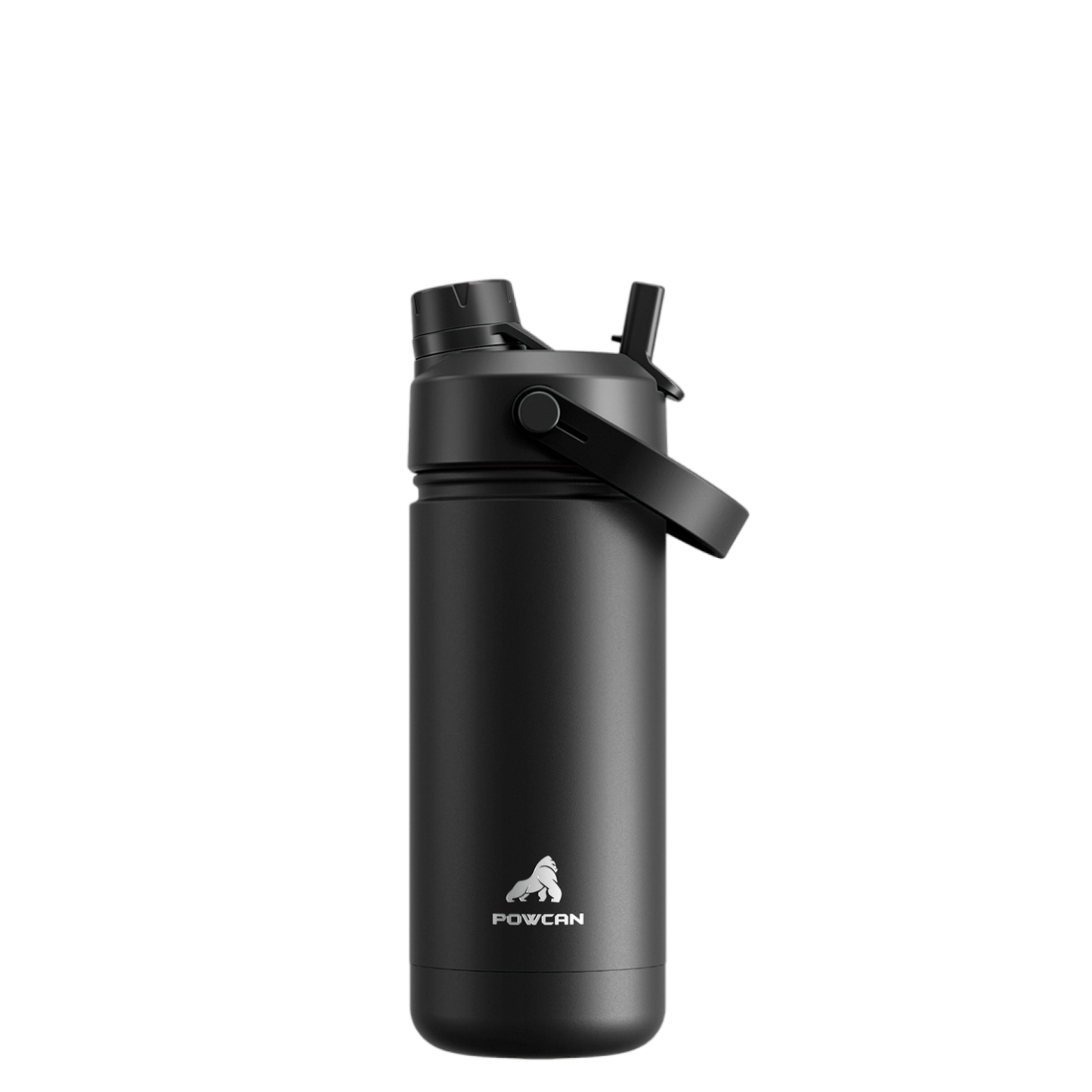 18 oz Insulated Water Bottle with 2-in-1 Straw and Spout Lid Dark Knight