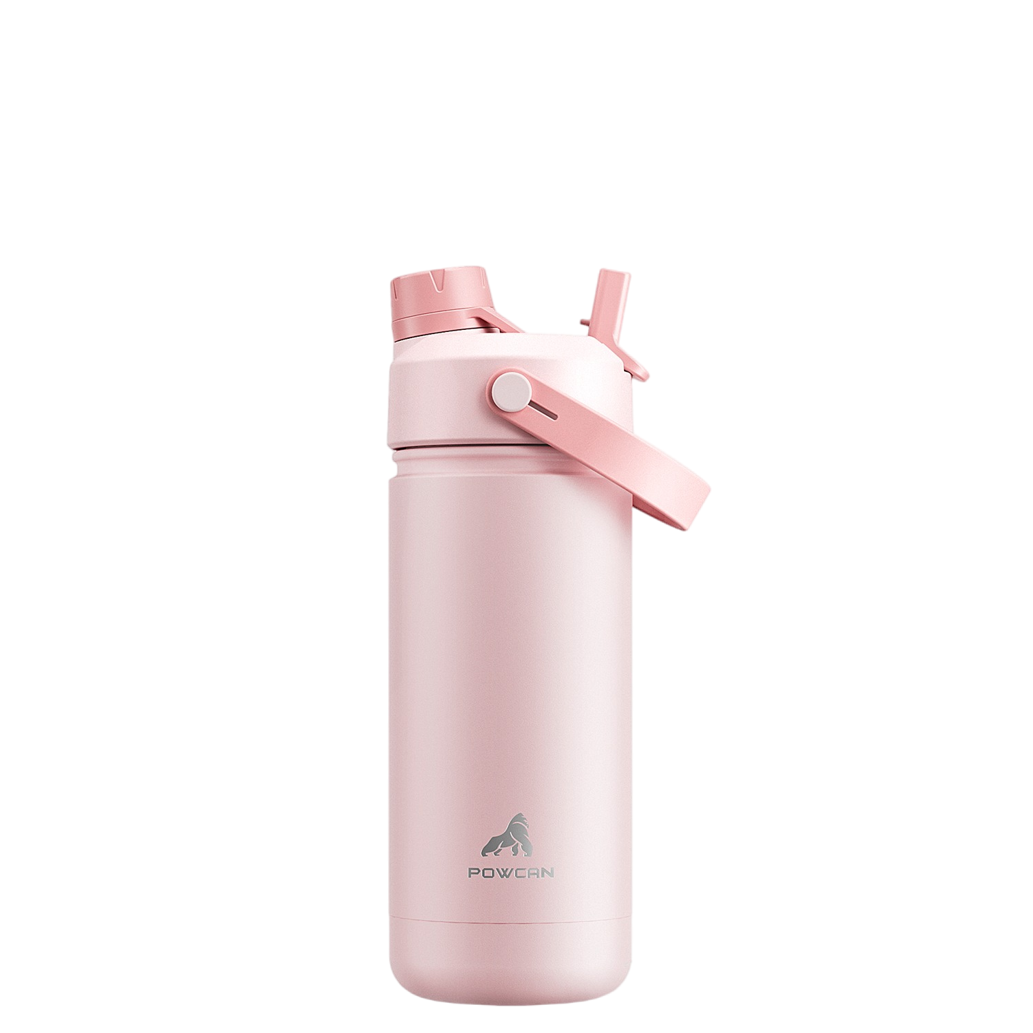 18 oz Insulated Water Bottle with 2-in-1 Straw and Spout Lid Cotton Candy