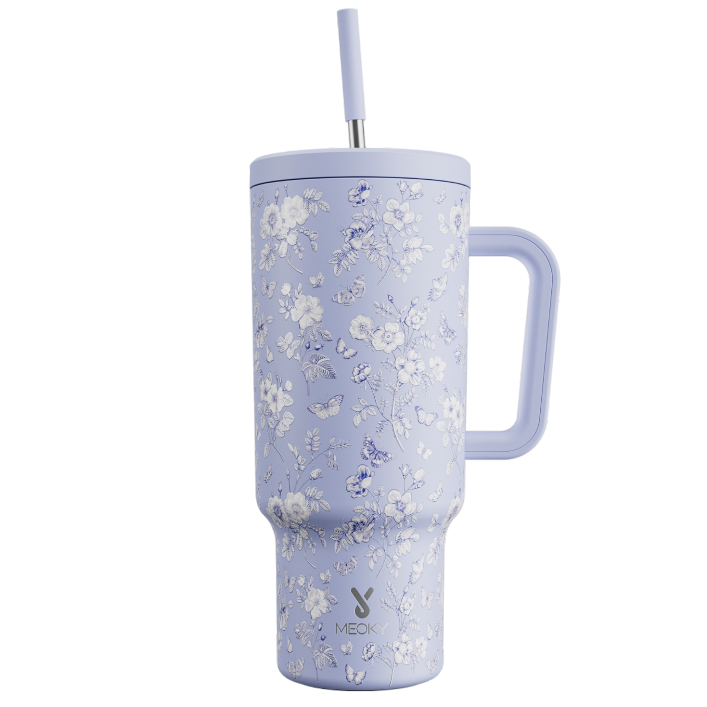 40oz Tumbler With Straw Spring Serenade