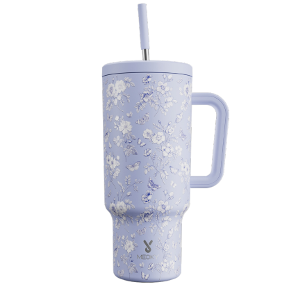 40oz Tumbler With Straw Spring Serenade