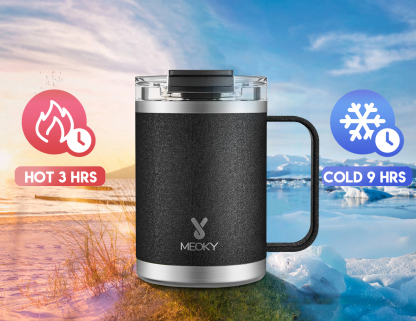 Meoky 14oz Mug 2-in-1 Lid Pure Collection