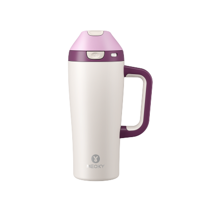 Meoky Dual-Sip Flip-Top Tumbler with Handle 24oz/32oz/30oz