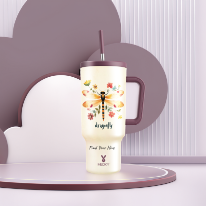 40oz Tumbler With Straw Customized - Insects Collection - Gifts for yourself, family, friends, lovers!