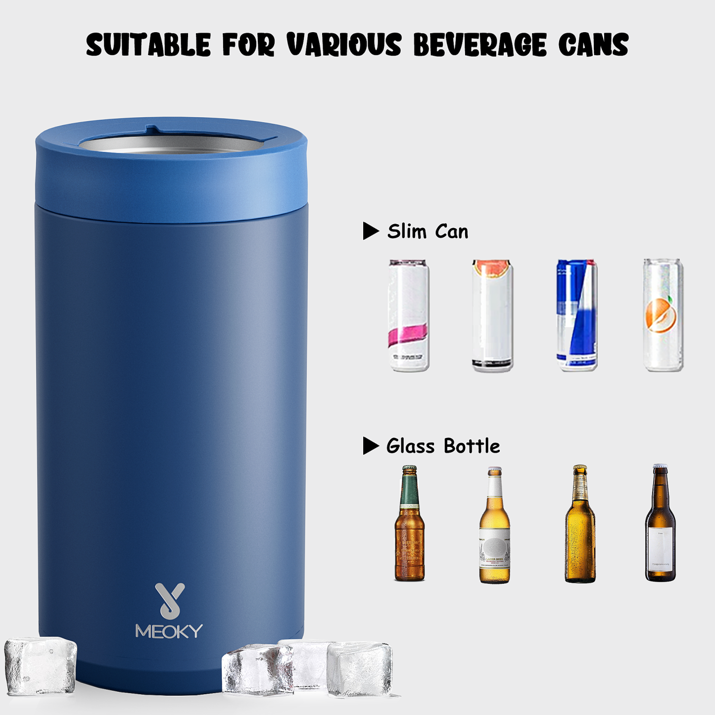 17 oz can cooler ocean blue