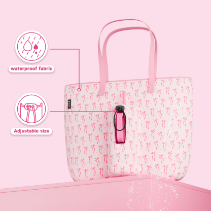 tote bag pink bow