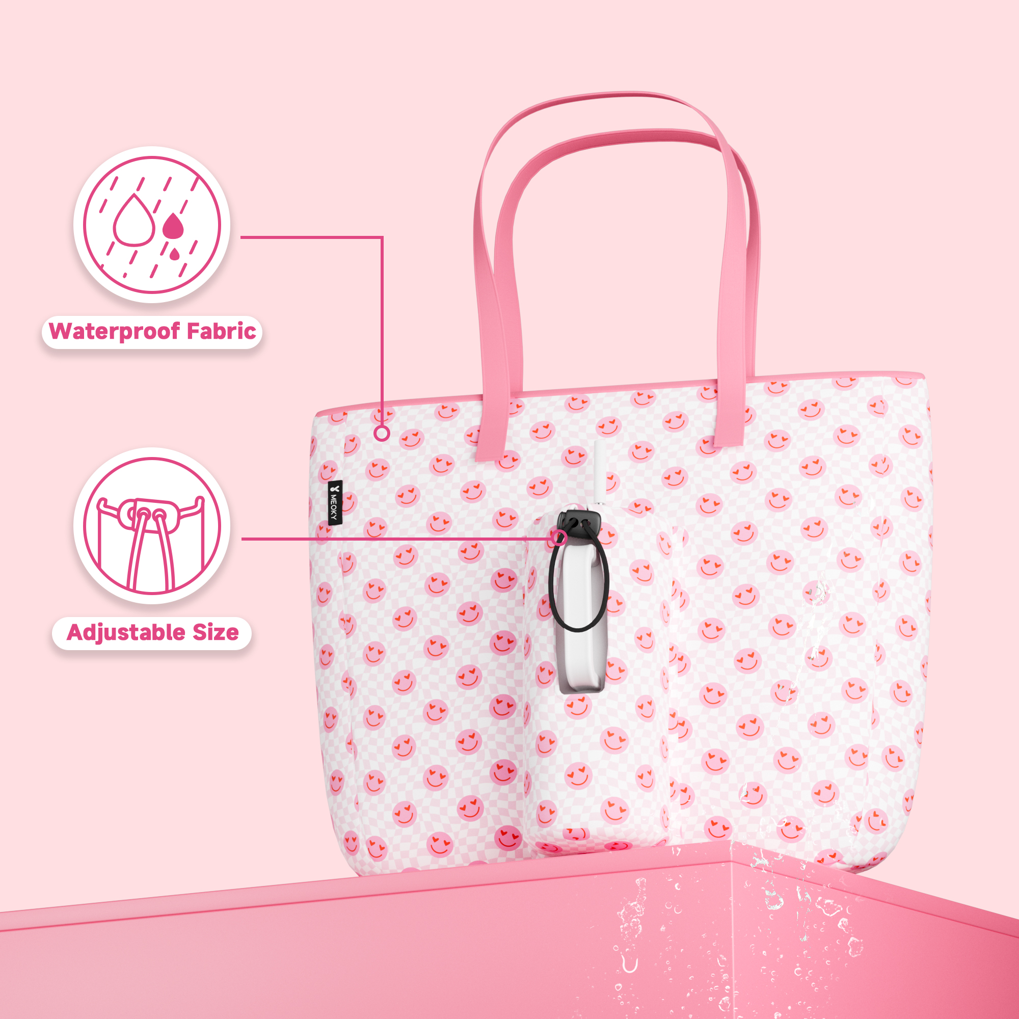 tote bag happy checker
