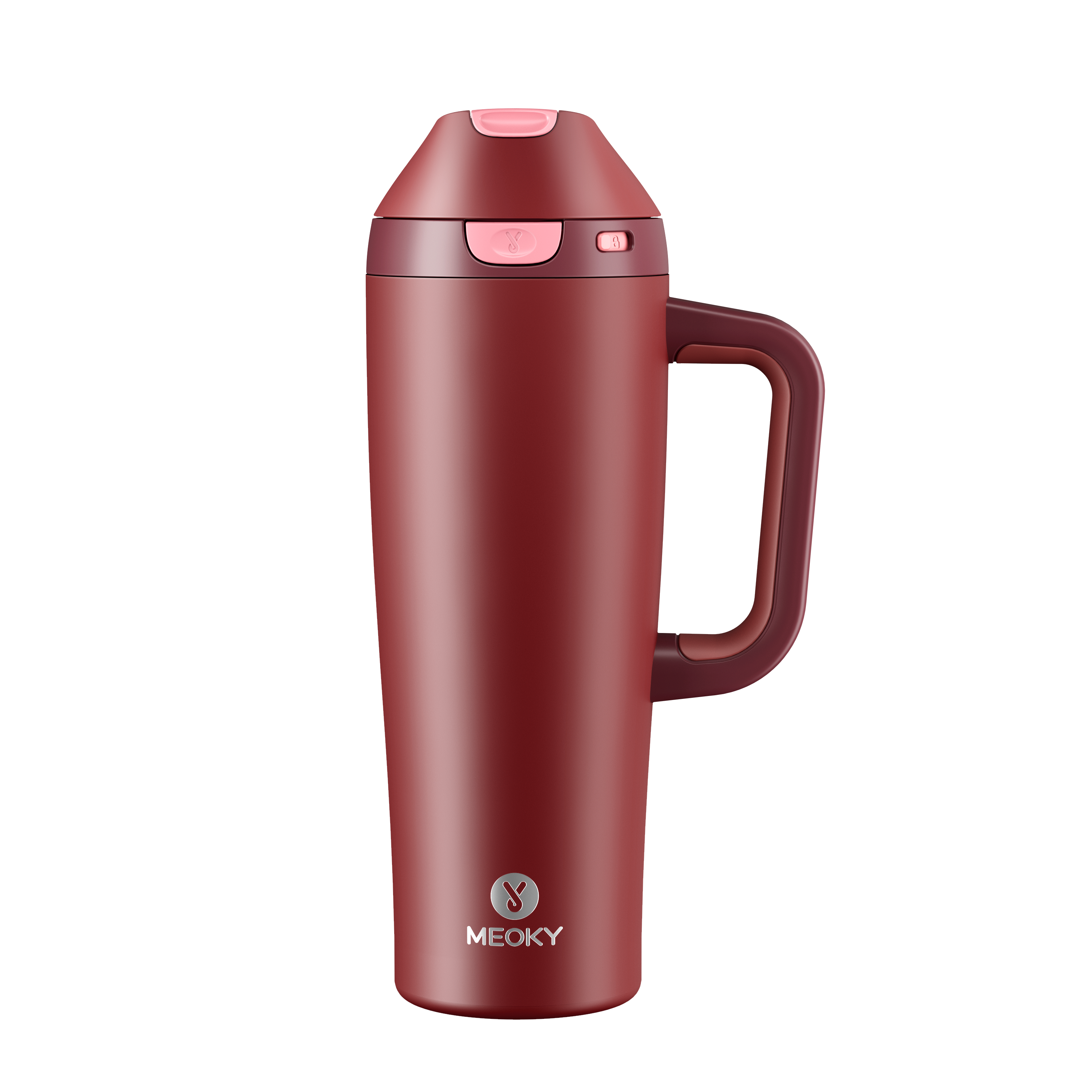 Meoky Dual-Sip Flip-Top Tumbler with Handle 24oz/32oz/30oz