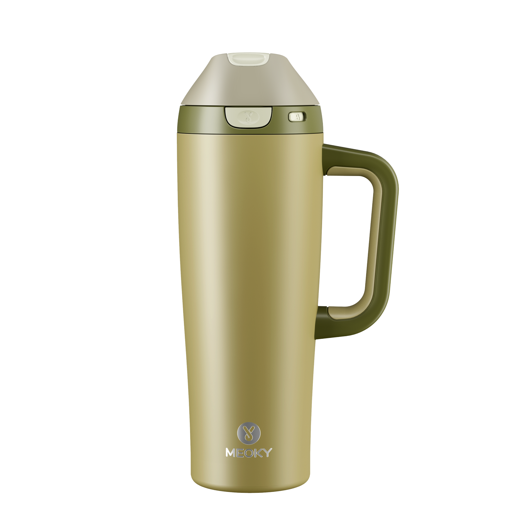 Meoky Dual-Sip Flip-Top Tumbler with Handle 24oz/32oz/30oz