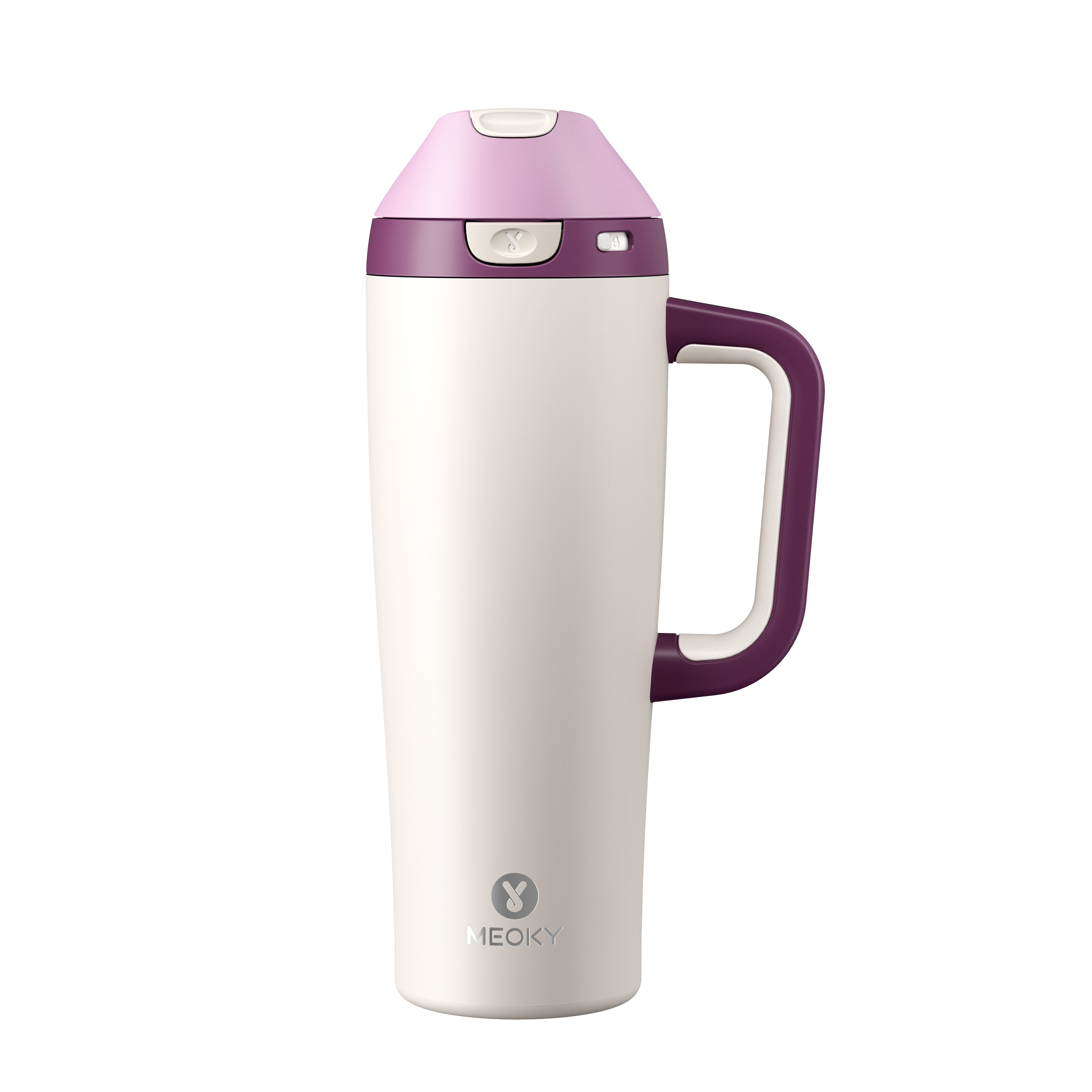 Meoky Dual-Sip Flip-Top Tumbler with Handle 24oz/32oz/30oz