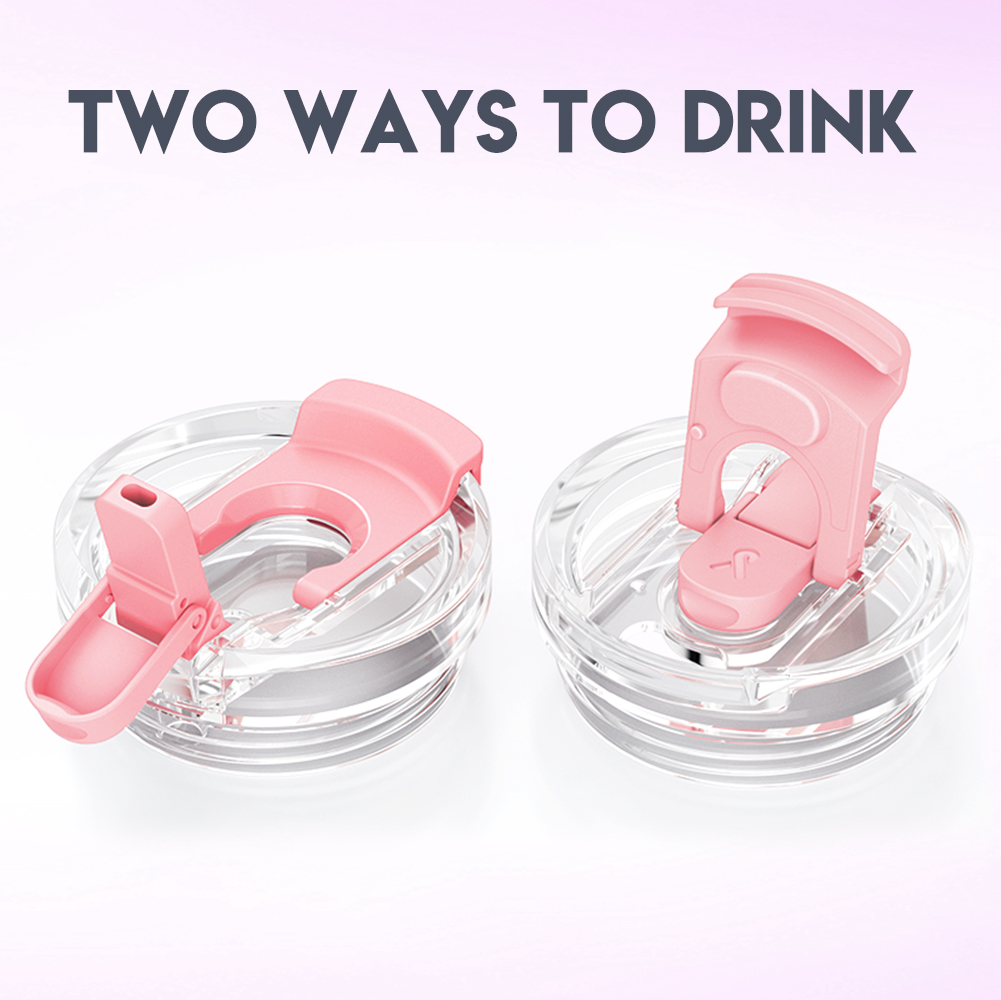24oz cold cup 2 in 1 lid valentine pink love