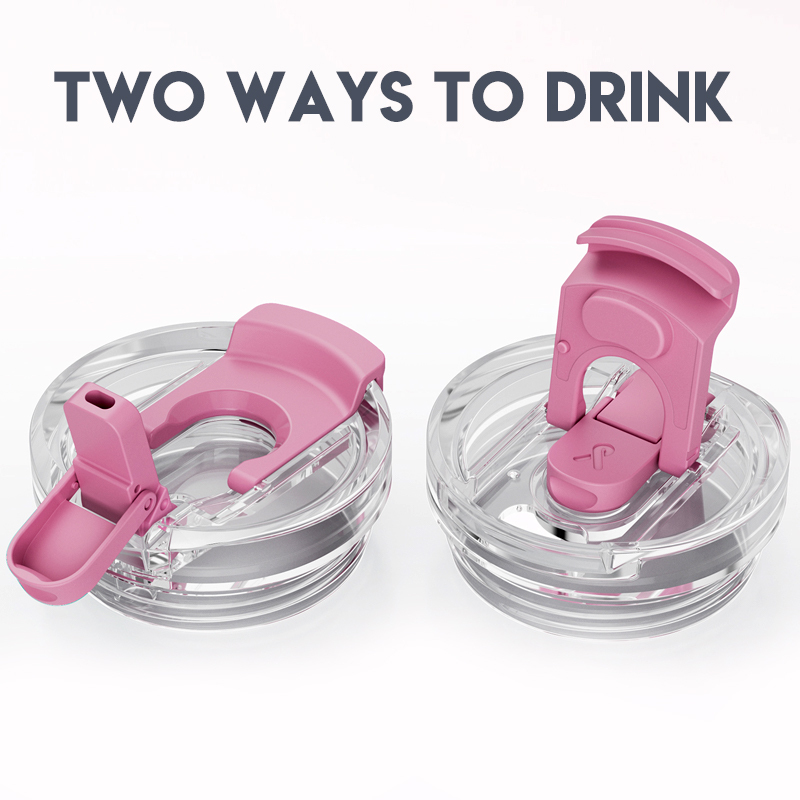 24oz cold cup 2 in 1 lid gradient red pink