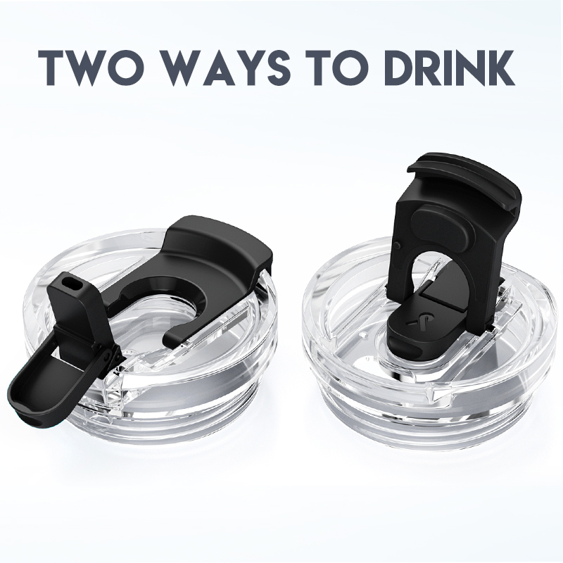 24oz cold cup 2 in 1 lid pure black