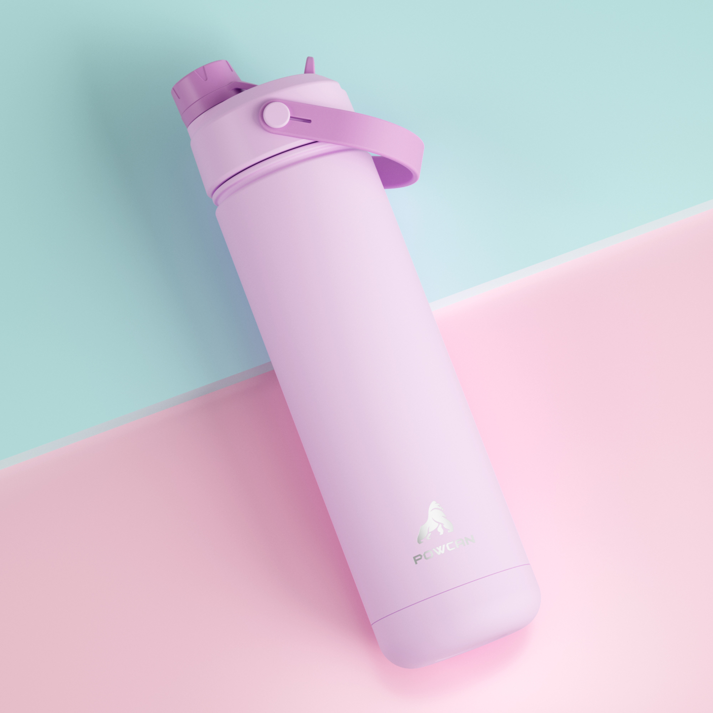 26 oz Insulated Water Bottle with 2-in-1 Straw and Spout Lid - Pure Collection