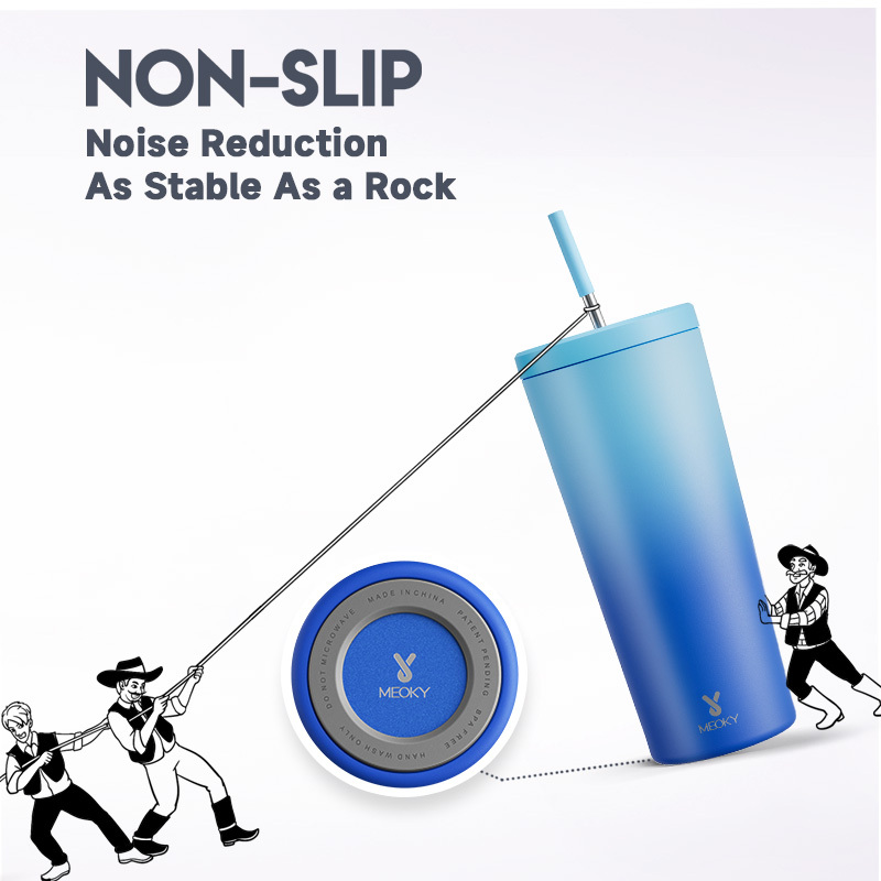24oz cold cup straw gradient blue sky