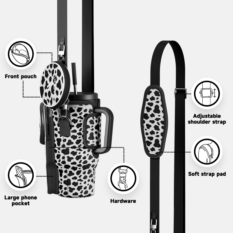 tumbler cup bag cow