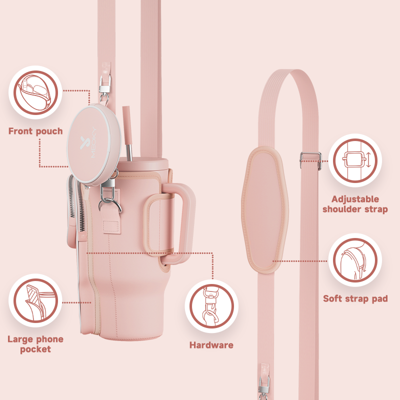 tumbler cup bag pink easter