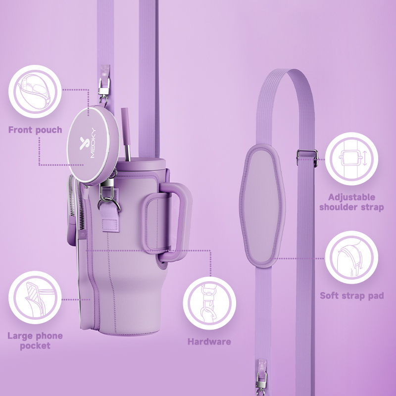 tumbler cup bag purple