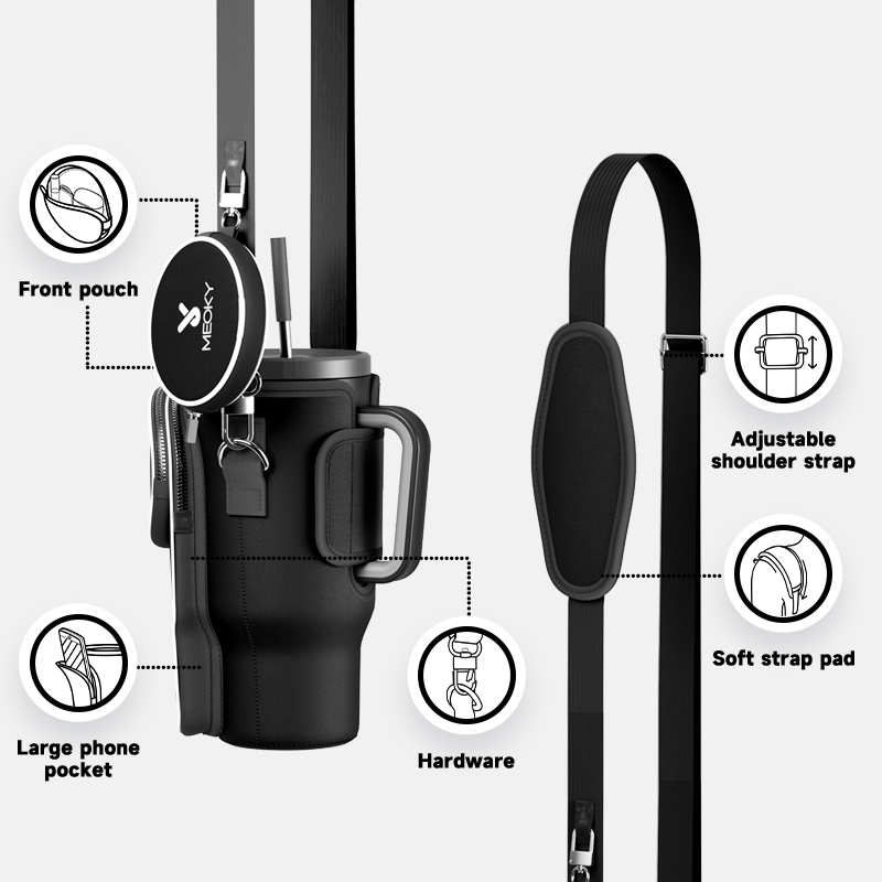 tumbler cup bag black