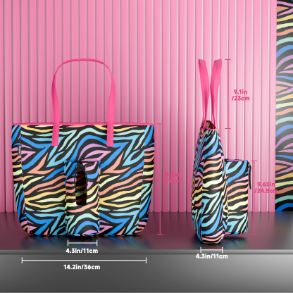 tote bag color zebra