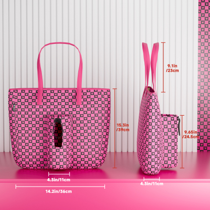 tote bag love grid
