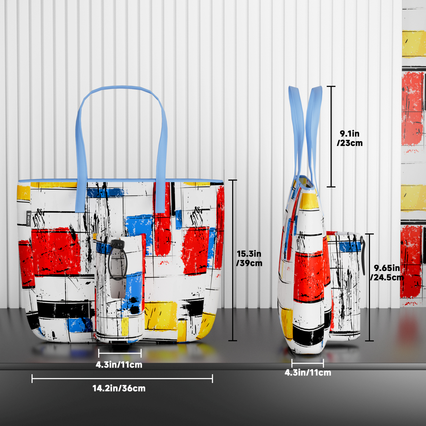 tote bag mondrian vibe