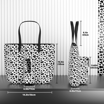 tote bag black dapple