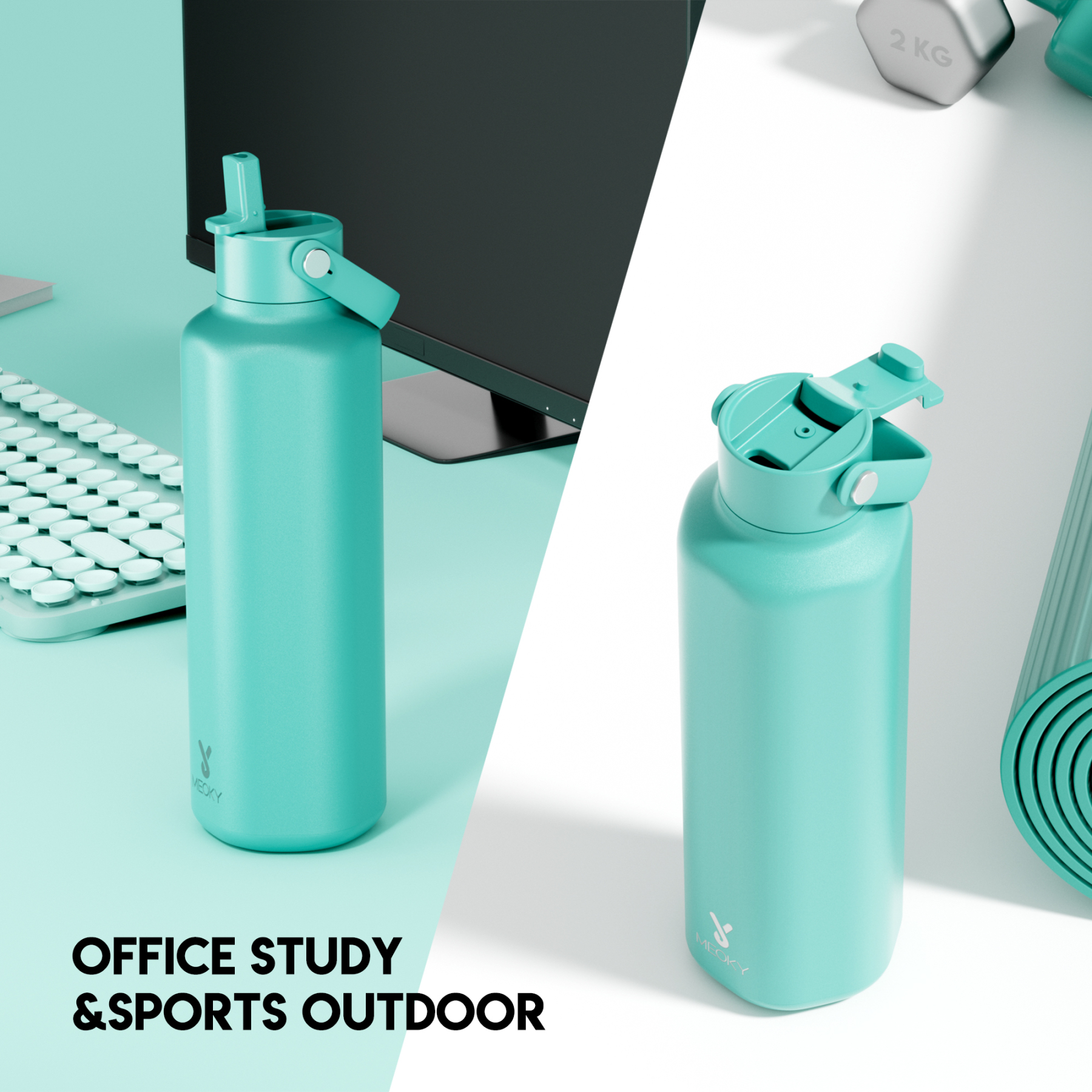24oz Hexagonal With Carrying Handle Pure