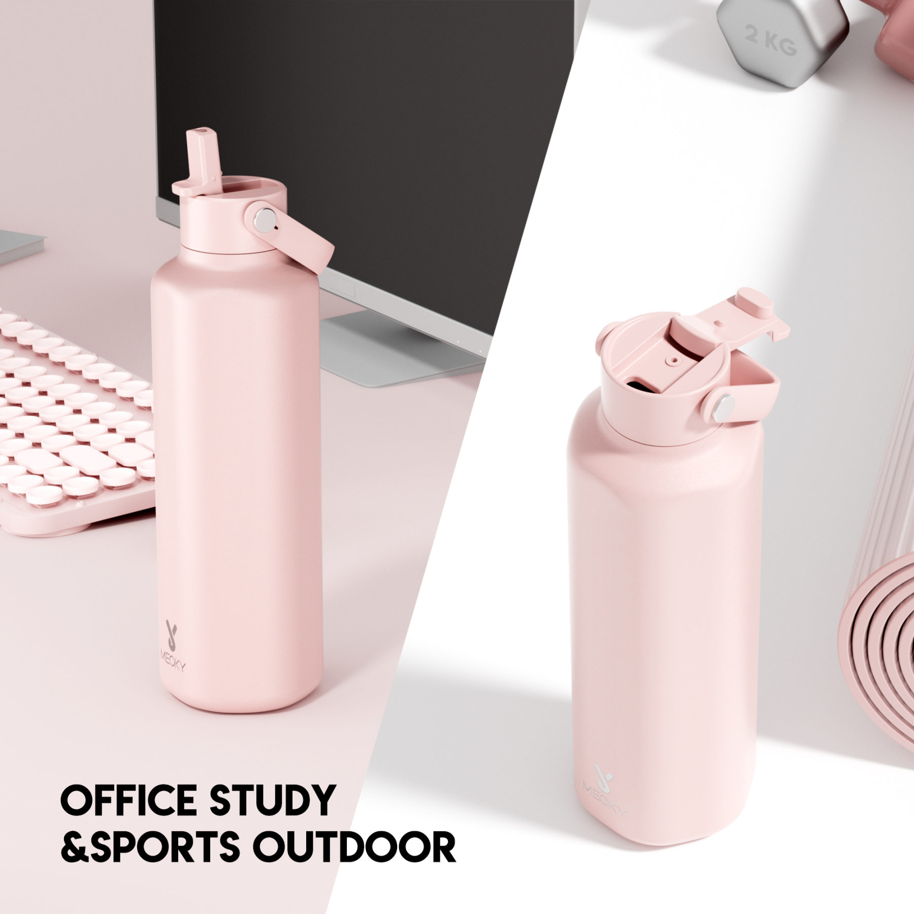 24oz Hexagonal With Carrying Handle Pure