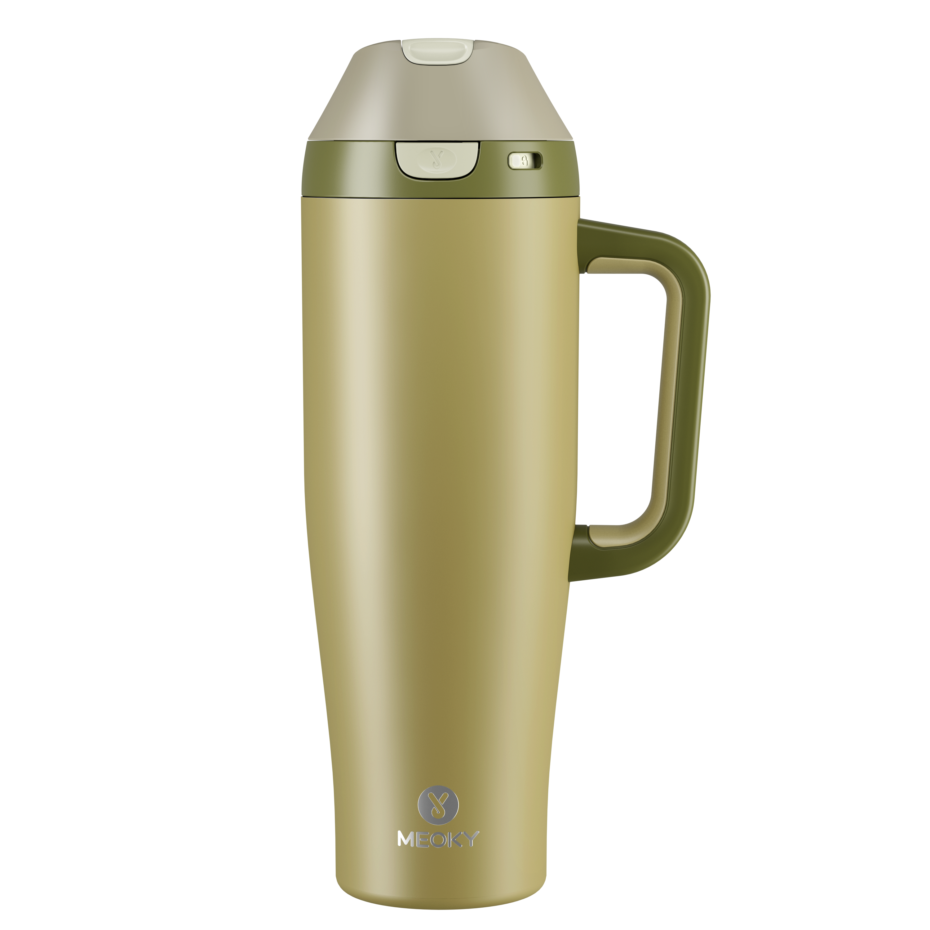 Meoky Dual-Sip Flip-Top Tumbler with Handle 24oz/32oz/30oz