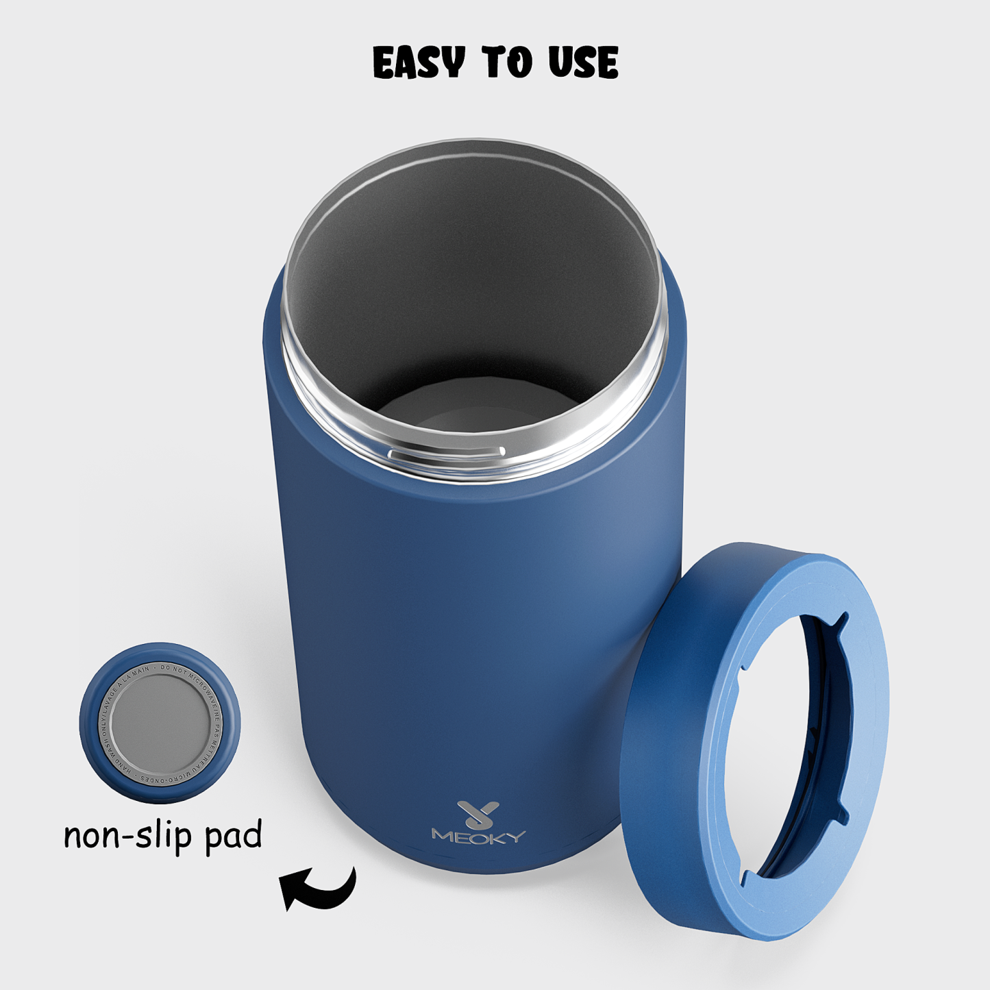 17 oz can cooler ocean blue
