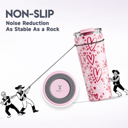 24oz cold cup 2 in 1 lid valentine pink valentine