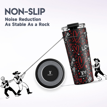 24oz cold cup 2 in 1 lid valentine black valentine