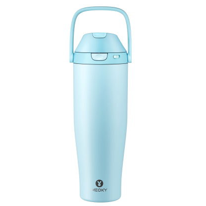 [New Arrival] MEOKY Dual-Sip Flip Lid Water Bottle with Carry Handle 24oz 32oz 40oz