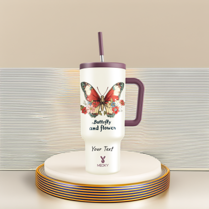 40oz Tumbler With Straw Customized - Insects Collection - Gifts for yourself, family, friends, lovers!