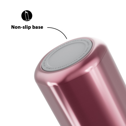 24oz hexagonal water bottle gradient pink silver