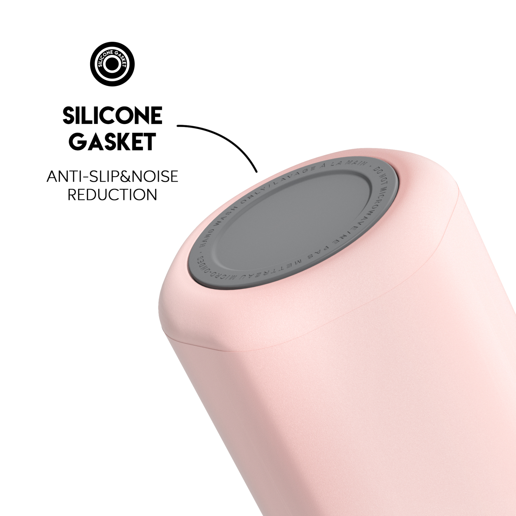 24oz hexagonal water bottle pure pink