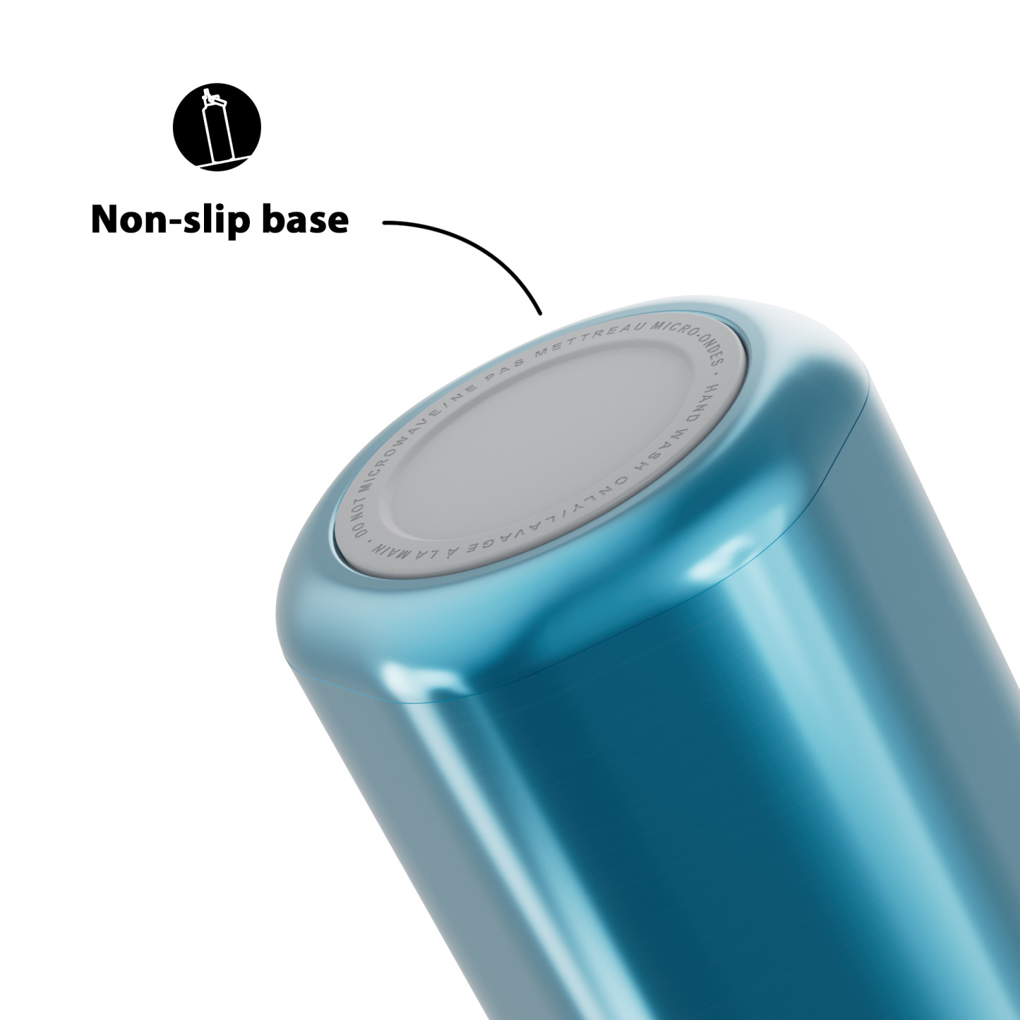 24oz hexagonal water bottle gradient blue white
