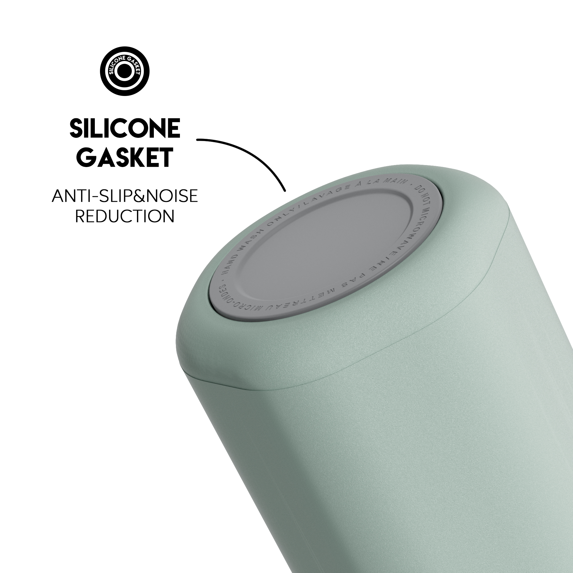 24oz hexagonal water bottle pure green