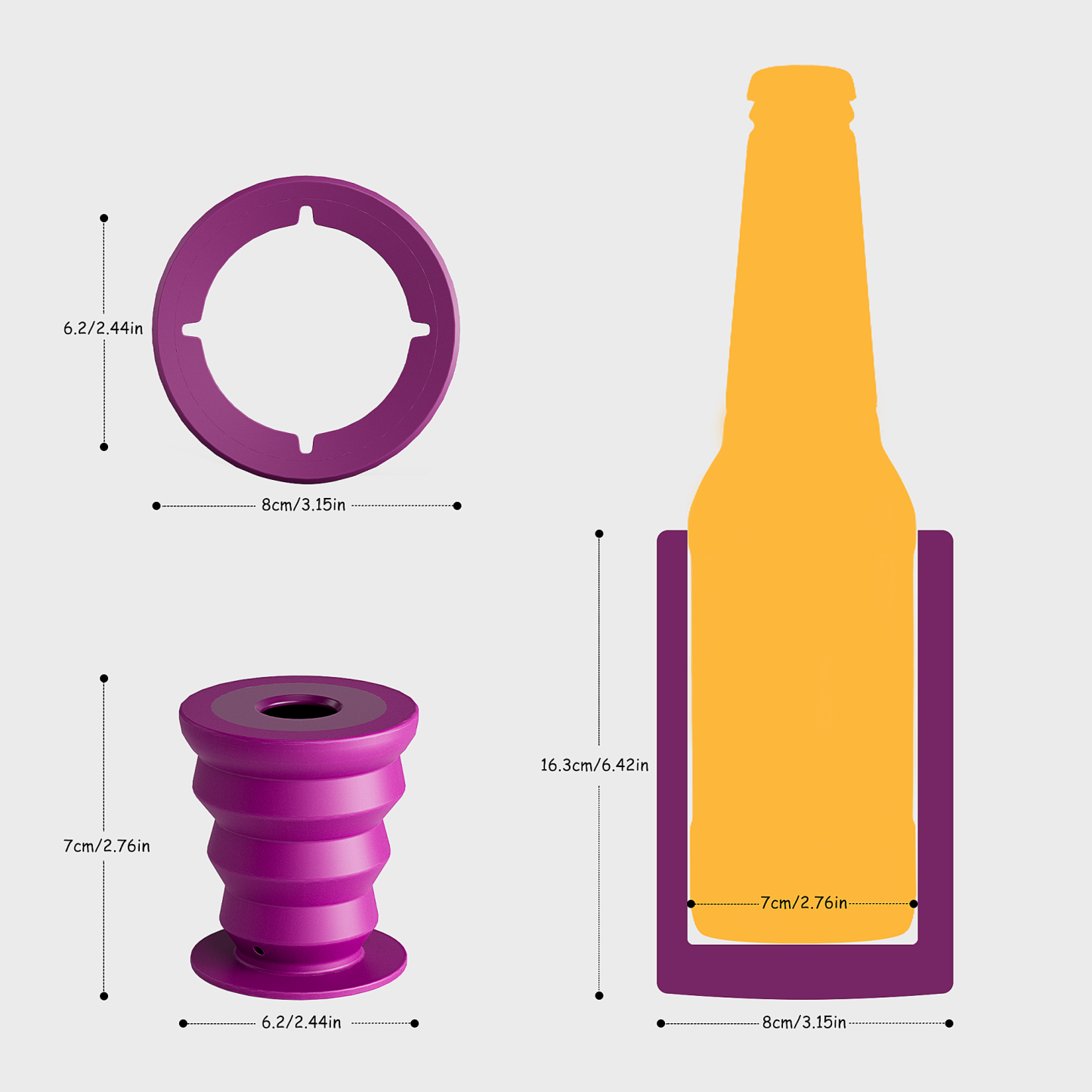 17 oz can cooler berry