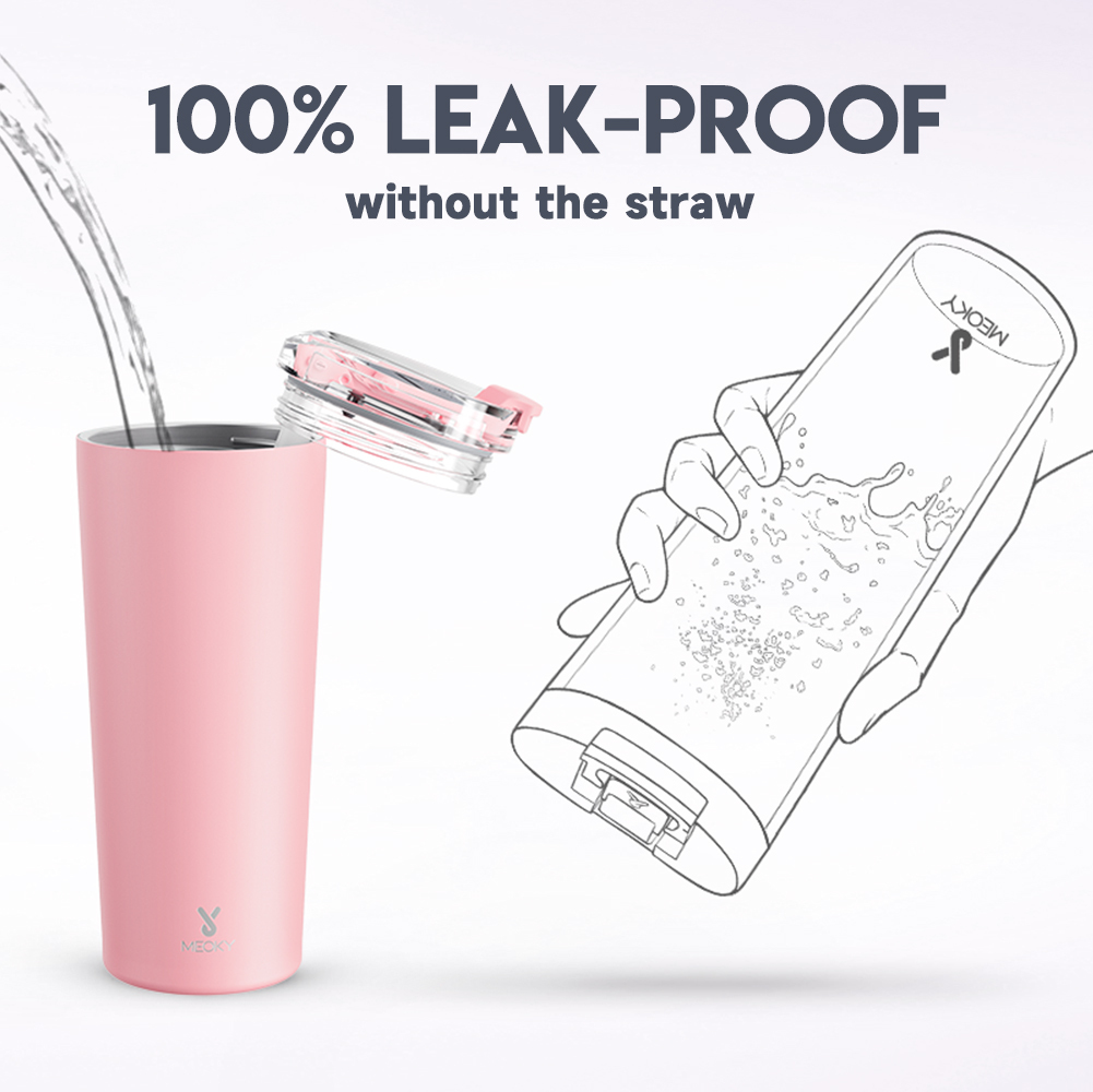 24oz cold cup 2 in 1 lid pure light pink